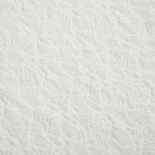 Short sleeve irregular lace off shoulder top