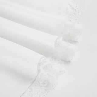 Off shoulder bowknot lace hem zip-up mini dress