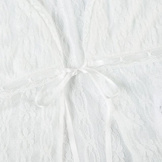 Lace cap sleeve v neck self tie solid top