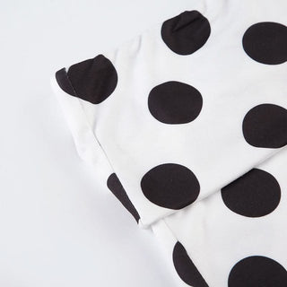 Polka dot A line contrast mini skirt