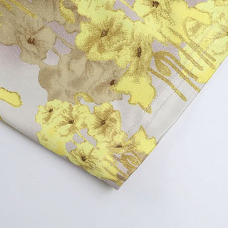 Flower print ruffle slit cami maxi dress