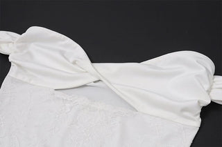 Off shoulder sweetheart neck hollow out cut out maxi dress