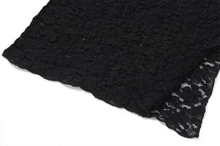 Lace slit square neck cami top