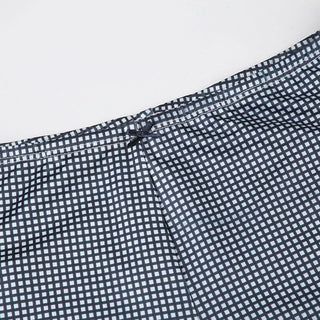 Plaid self tie halter bowknot low rise pant set