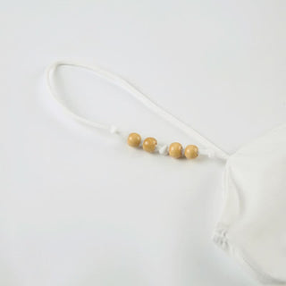 Ruched beaded backless solid cami top