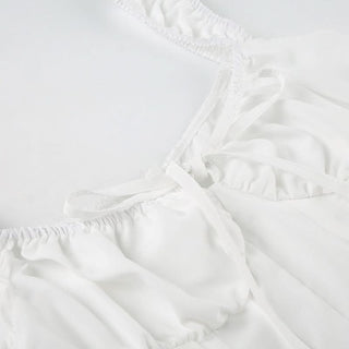 Pleated v neck self tie zip-up solid top