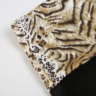 Halter self tie v neck print low rise pant set