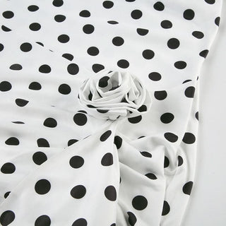 Polka dot halter slit flower applique maxi dress