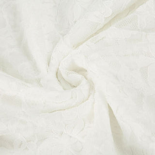 Lace u neck self tie flower applique cami mini dress