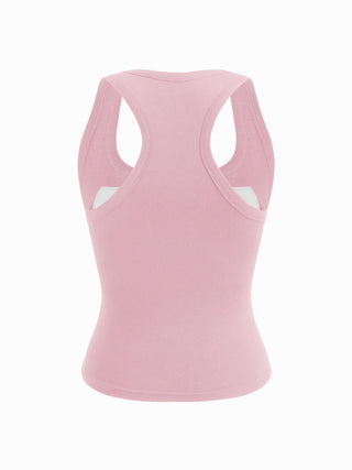 Built-in Bra Square Neck Tank Top
