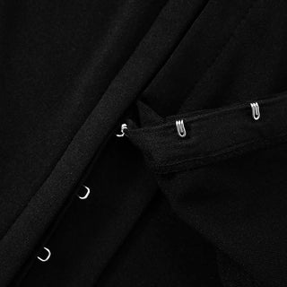 Turnover collar button mesh short sleeve top