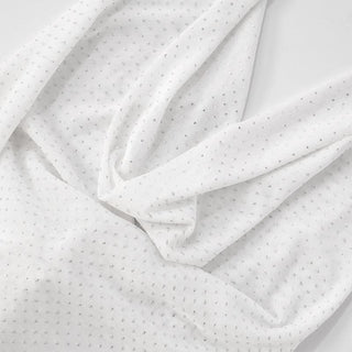 Cowl neck halter self tie mesh beaded top