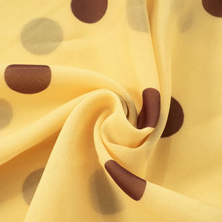 Polka dot hollow out drawstring ruched tube cut out maxi dress