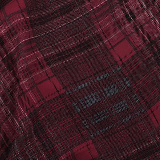 Plaid irregular halter ruffle buckle cowl neck top