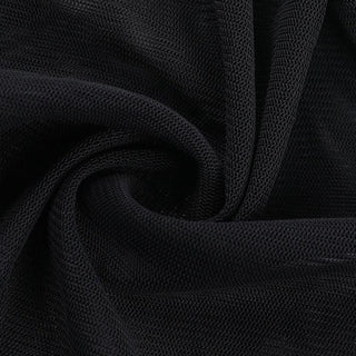 Long flared sleeve mesh off shoulder beaded top