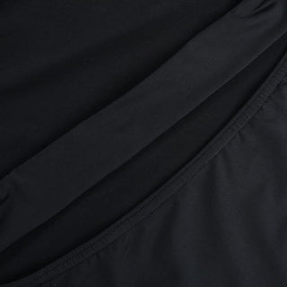 Long sleeve hollow out square neck self tie cut out mini dress