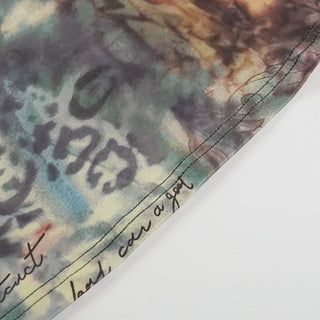 Cross front halter self tie print ruched maxi dress