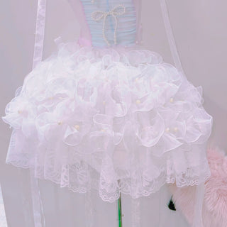 Ruffle self tie ruched bowknot v neck cami top