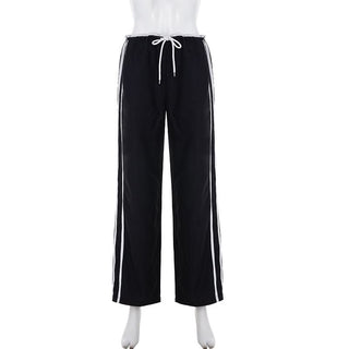 Self tie drawstring straight leg