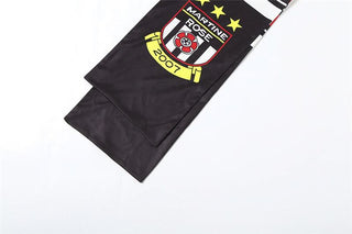 Letter print contrast decor belt