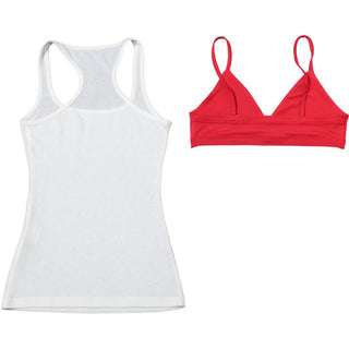 Beaded cross pattern 2 piece tank top