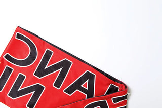 Contrast letter print decor belt