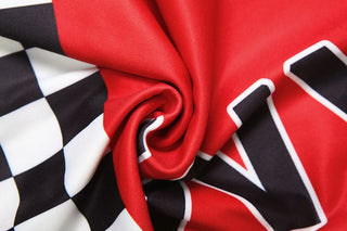 Contrast letter print decor belt