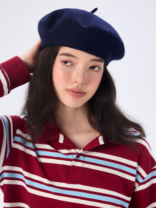 WOOL-BLEND BERET HAT