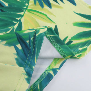 Slit hollow out irregular print one shoulder cut out maxi dress