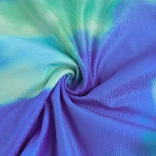 Ruffle hollow out self tie print cami cut out maxi dress