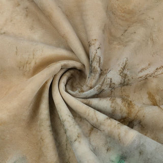 Halter cowl neck beaded slit print maxi dress