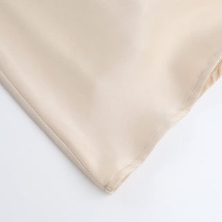 Champagne v neck zip-up cami maxi dress