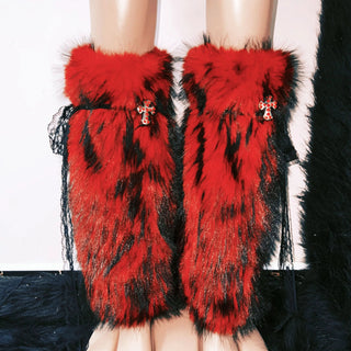 Metal chain o ring PU leather hollow out rivet applique cut out top