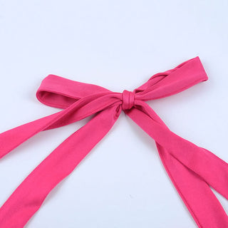 Halter self tie ruched v neck slit maxi dress