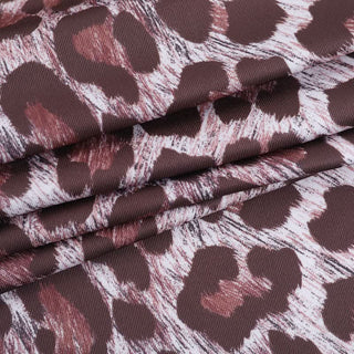 Leopard print off shoulder ruched jumpsuit