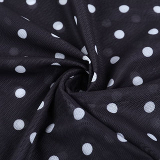 Mesh polka dot ruched ruffle cami midi dress