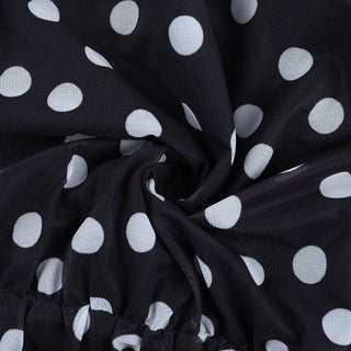 Polka dot halter ruched v neck self tie mini dress