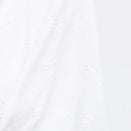 Cotton V-neck Broderie Anglaise Pleated Shirred Short Sleeve Blouse