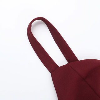 Ruched v neck zip-up cami mini dress