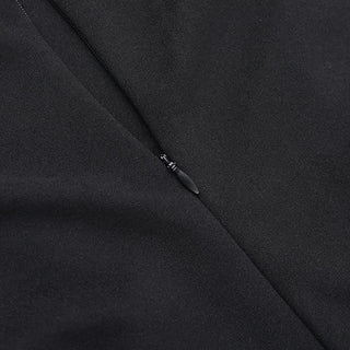 Ruffle backless solid zip-up tube mini dress