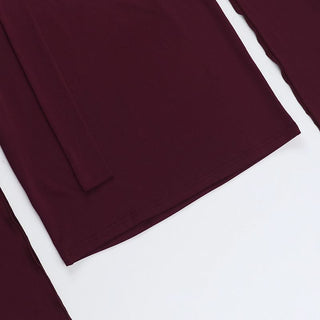 Long sleeve hollow out buckle slit cut out mini dress