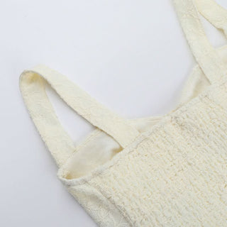 Slit v neck smocked apricot maxi skirt set