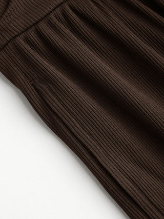 V-neck Ruched Wide Leg Jumpsuit