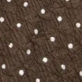 Polka Dot Mandarin Collar Short Sleeve Knotted Ruched Top