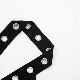 Halter self tie v neck hollow out backless cut out top