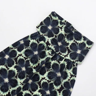 Halter self tie flower print backless top