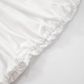 Hollow out ruched halter white cut out mini dress