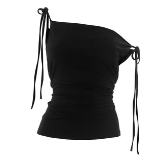 Self tie corset solid cami top