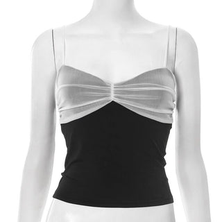 Ruched v neck backless cami top