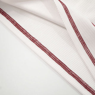 Ribbed lips print square neck stitch cami top